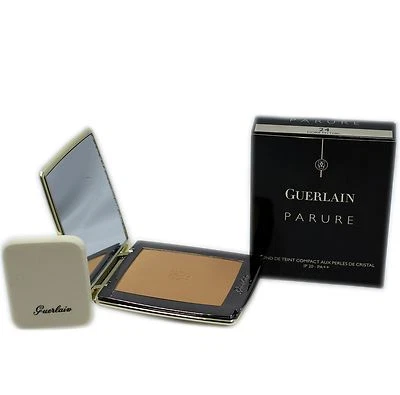 GUERLAIN PARURE COMPACT FOUNDATION CRYSTAL PEARLS SPF 20-PA++ 9G #24 NIB-G40223 - Image 1 of 2