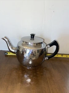 Vintage SonaWare Silver Aluminum  Teapot Stratford On Avon England  C - Picture 1 of 8