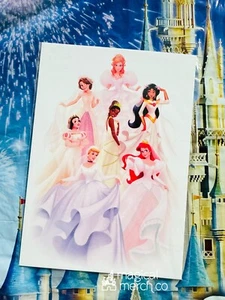Disney WonderGround Bonner Ever Afterings Bride Ariel Rapunzel 5x7” Postcard - Picture 1 of 1