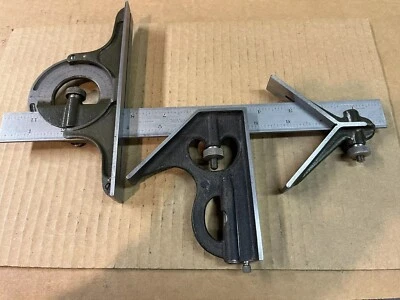 lufkin vintage combination Square W/C-2516R 12 Inch Rule - Image 1 of 4