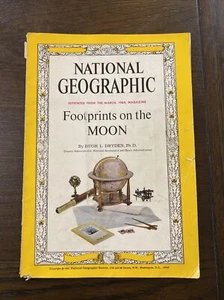 National Geographic Footprints on the Moon 1964 - Apollo History Illustrated - Picture 1 of 8