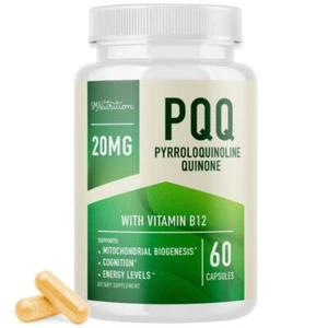 PQQ Supplement 20mg | Mitochondrial Biogenesis & Energy Optimizer With CoQ10 ... - Picture 1 of 7