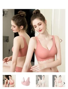 Air- und Schlaf BH, Soft Bra Invisibles, bequem, nahtlos, rosa, Größe B - Bild 1 von 4
