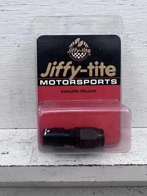 JIFFY-TITE #21606J Q/R #6 Str Hose End Socket Valved Black - Image 1 of 2