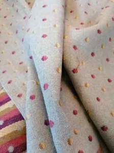Mulberry Home Delta Wool fabric carpetbag heavy woven interior panels 45x140cm - Picture 1 of 9