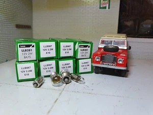Land Rover Series 3 OEM Genuine Lucas Dash Filament Light bulbs 12v E10 BA7S Set - Picture 1 of 3