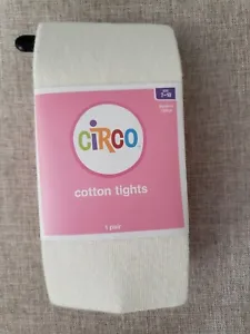 Circo cotton tights girls size 7-10 Shell Ivory New with tags - Picture 1 of 2