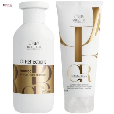 Wella Oil Reflections Shampoo 250ml & Conditioner 200ml Luminous Reveal Set/Kit - Image 1 of 4