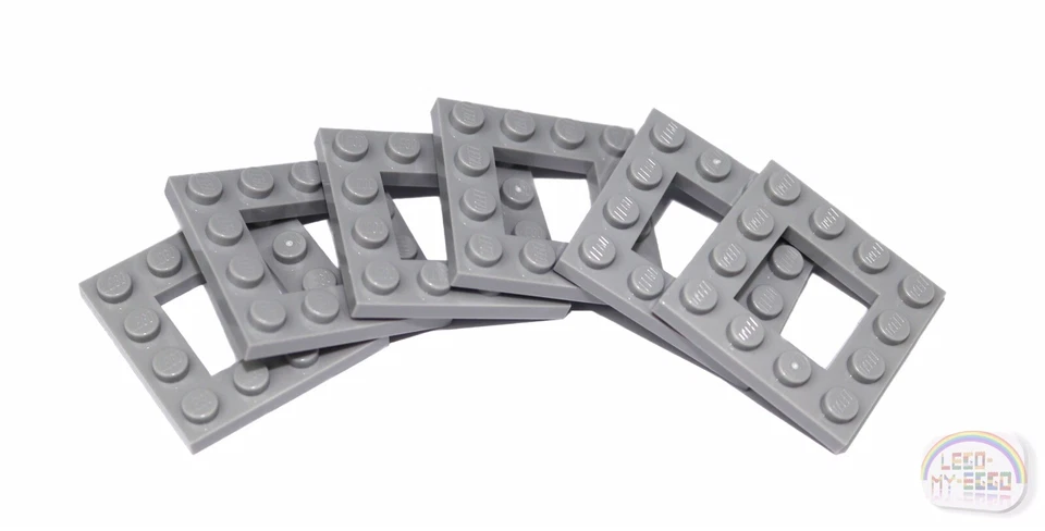 Lego Light Bluish Gray 4x4 Plates Modified With 2x2 Cutout 64799