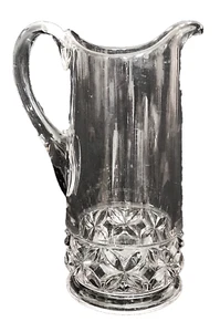 eapg Tankard KRUG, 1889, Modell Feuerstein Glas Co, Findlay, OH, 857 Speichen, 10 Zollt - Bild 1 von 12