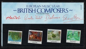 GREAT BRITAIN SCOTT #1103-1106, BOOKLET PRESENTATION PACK BRITISH COMPOSERS 1985 - Picture 1 of 2