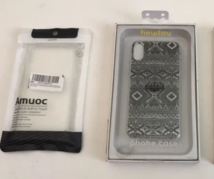 2x iPhone X / Xs Handyhüllen Blütezeit Muster + transparente Hülle (2 Hüllen) - Bild 1 von 4