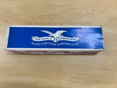 W.R. Case & Sons Cutlery Co. Caja de cuchillos original The Early Americans Bradford, PA Foto 1 de 4