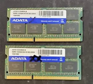 16GB (2x8GB) PC3 12800S DDR3 1333 ADATA MEMORY RAM LAPTOP - Picture 1 of 2
