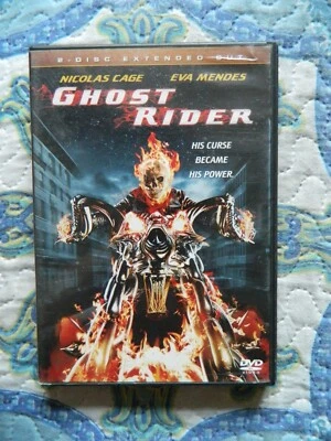Ghost Rider 2007 DVD 2 Disc Extended Cut Widescreen Nicolas Cage Eva Mendes - Image 1 of 4