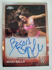 2015 Topps Chrome WWE Nikki Bella Authentic Autographs - Picture 1 of 2