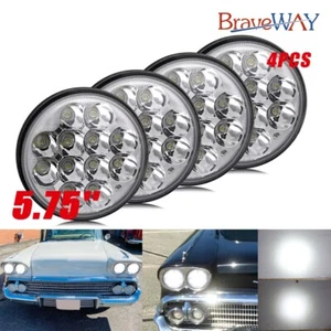 4PCS DOT 5-3/4 5.75"inch LED Hi/Lo Headlights For Chevy Impala Bel Air El Camino - Picture 1 of 13