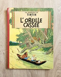Album BD Les aventures de Tintin, dos rond L'oreille cassée B25 B26 B28 bon état
