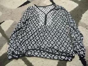 The Limited Damen Langarm Bluse Large Schwarz - Bild 1 von 3