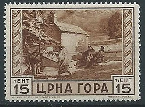1943 MONTENEGRO IL SERTO 15 CENT POSTFRISCH ** - ED678 - Bild 1 von 1