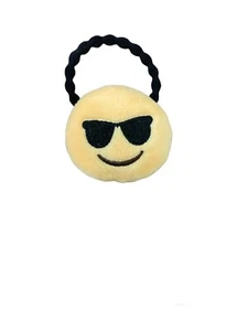 4 x Llavero de peluche con correa para el cabello Gafas de sol Emoji de 2,5"" pulgadas de alto - Imagen 1 de 2