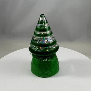 Vintage Midwest CBK Cannonfalls kleine batteriebetriebene Weihnachtsbaum Glitzer Kugel - Bild 1 von 5