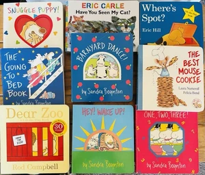 Lot of 9 Board Books for Children Toddler Preschool Daycare -  Boynton, Hill + - Picture 1 of 1
