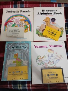 Vintage Troll Associates Children's Books With Cassette Tapes Winter Fun Lot 4 - Imagen 1 de 3