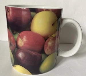 2007 Starbucks Apple Medley 16 oz Decorated Varied Colors Coffee Mug Cup - Picture 1 of 2