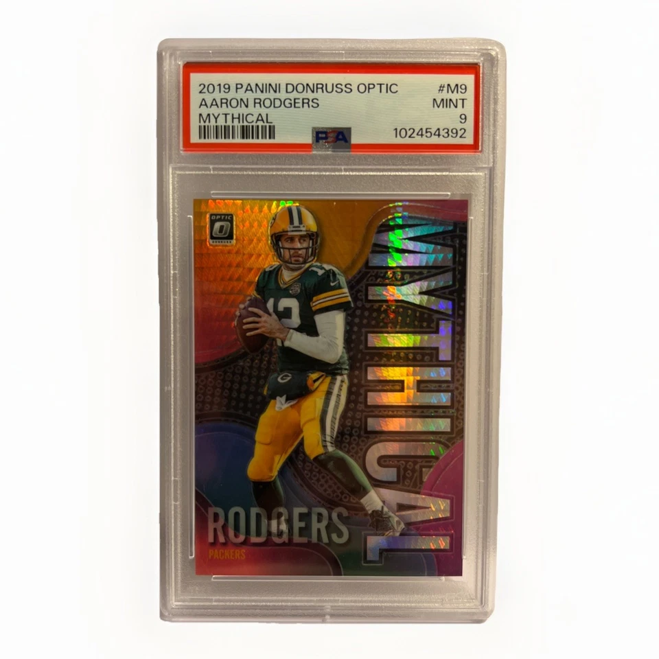2019 Panini donruss Optic Aaron Rodgers Mythical Mint 9 #M9 - Image 1 of 2