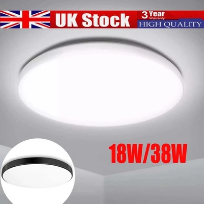 LED Ceiling Light 18-48W Panel Down Light Bathroom Kitchen Living Room Wall LAMP - Image 1 of 4
