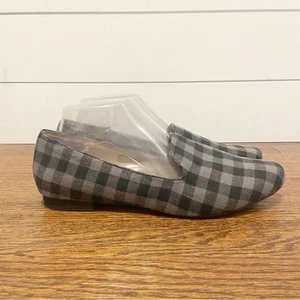 Weiche Umrandung | Buffalo kariert schwarz/grau flache Halbschuhe Größe 8,5 - Bild 1 von 10
