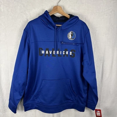 Sudadera con Capucha Azul NBA DALLAS MAVERICKS Talla XL Bolsillo con Cremallera Nueva con Etiquetas Foto 1 de 4