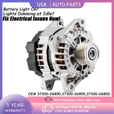 Alternator For 2012-2016 Hyundai Santa Fe Sport Sonata Kia Sorento Optima 11710 Foto 1 de 4