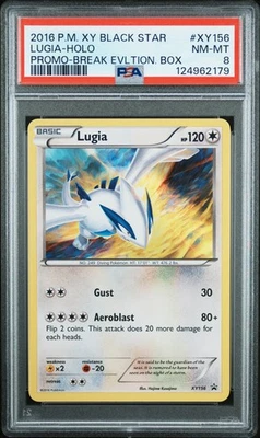 2016 POKEMON XY BLACK STAR PROMO LUGIA #XY156 PSA 8 NEAR MINT #124962179 - Image 1 of 2