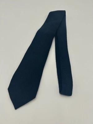 Corbata Franco Bassi de lana de cachemir azul marino sin usar 8,5 cm de ancho 147 cm de largo Foto 1 de 4