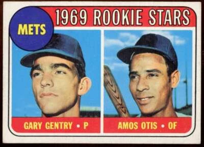 1969 Topps #31 Gary Gentry / Amos Otis EX MT RC Rookie Mets Rookies  73576 - Image 1 of 2