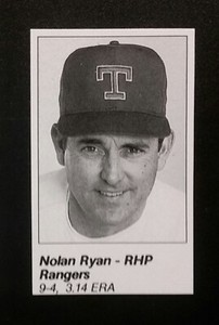 1989 MLB All Star Game Program Inserts Nolan Ryan - HOF - Beautifully Centered!