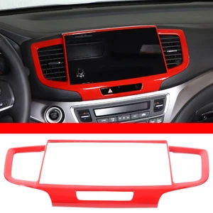 Pantalla de navegación ABS roja decoración marco embellecedor para Honda Passport Pilot 2019-2023 - Imagen 1 de 13