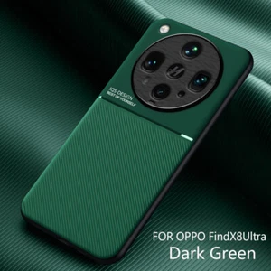 Para OPPO Find X8 Ultra, Funda Antideslizante Cuero Caído Magnética Goma Suave - Imagen 1 de 10