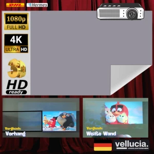 Proyector de pantalla de 100 pulgadas 🎥 Proyector de pantalla reforzada con reflexión | 4K - Imagen 1 de 8