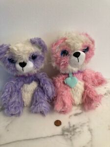 2 - 2019 Moose Scruff a Luvs Pink and Purple Pandas Stuffed Animal Plush bears