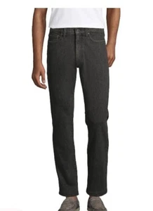 Lands End Herren Slim Comf Fit Denim Jeans 38x32 Washed Schwarz Stretch 5 Taschen #4B - Bild 1 von 3