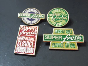 Super Fresh Grocery Employee Service Award Lapel Pin ** YOU CHOOSE** - Picture 1 of 10
