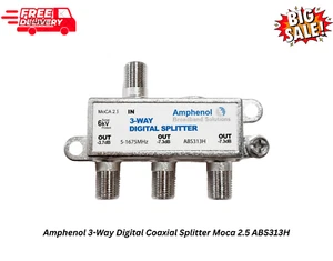 Amphenol 3-Wege Digital Koaxial-Splitter Moca 2,5 ABS313H - Bild 1 von 7