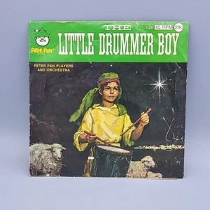 Vintage The Little Drummer Boy 45 rpm Vinyl Schallplatte 1971 Peter Pan Schallplatten - Bild 1 von 4