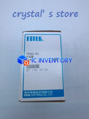 1PCS Brand New FOTEK Timer TM60-4D - Image 1 of 4