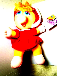 Puppe McDonalds Vintage Baby Miss Piggy 1986 Weihnachten kommt - Bild 1 von 3