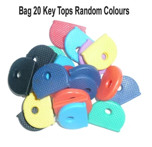 Clearance Flexable Rubber Key Tops Bag of 20 Random Colours - Picture 1 of 4