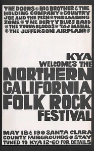 The Doors Airplane Janis Joplin Country Joe GD Concert Handbill Flyer 1968 - Picture 1 of 2